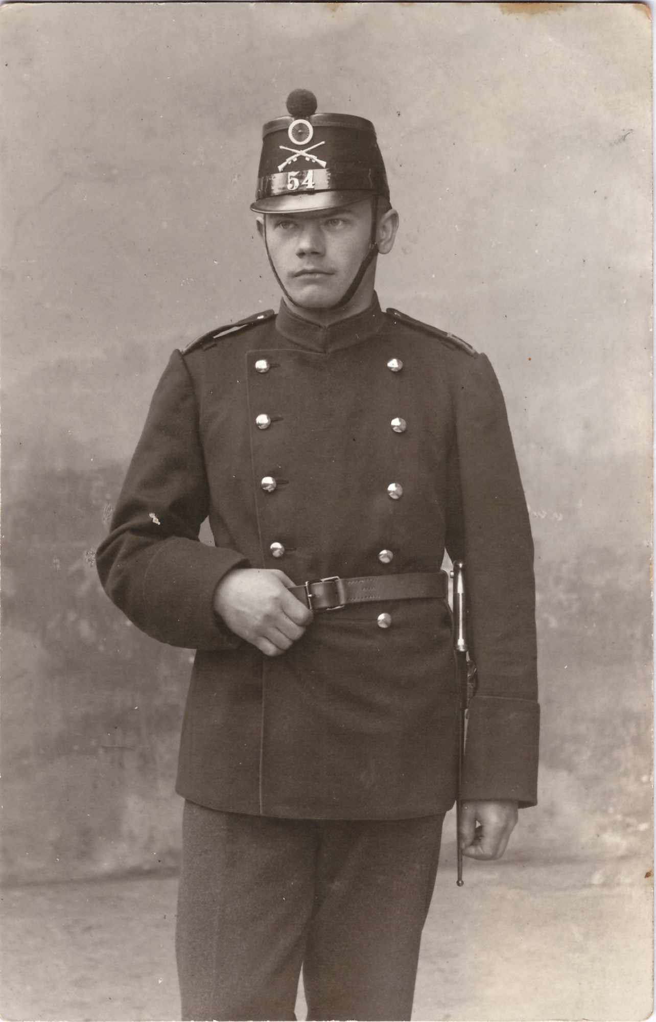 Bild: Albert Gürtler-Baumann in Uniform, Grenzbesetzung 1914