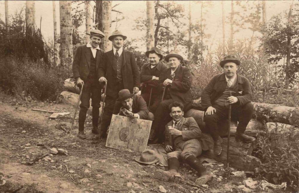 Bild: Gruppenbild am Hartmannsweilerkopf am 5./6. Juni 1920