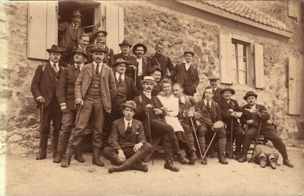 Bild: Gruppenbild am Hartmannsweilerkopf am 5./6. Juni 1920